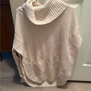 Alya Soft Cream Cowl Neck Sweater